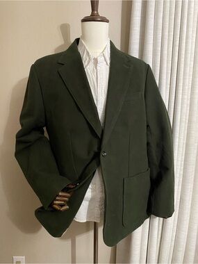 Taylor Stitch Olive Green Blazer Sport Coat